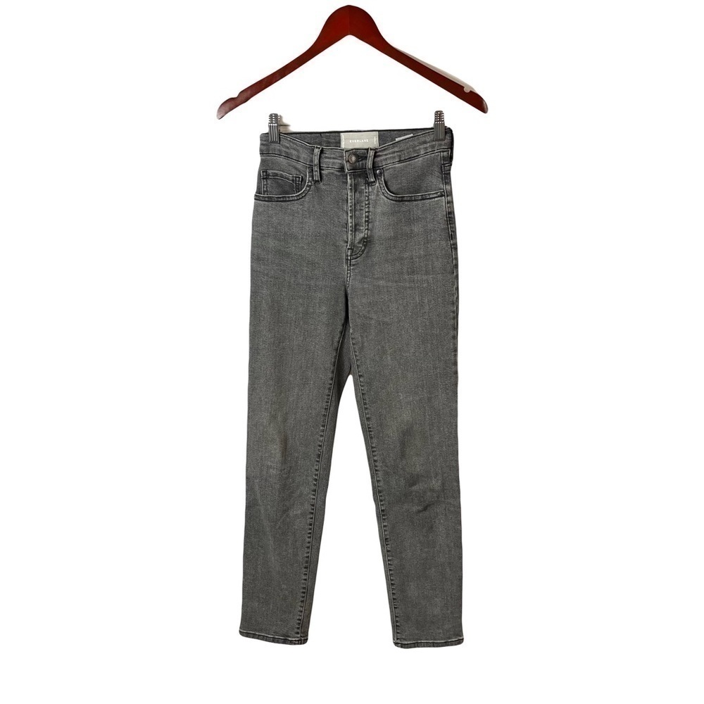 EVERLANE High Rise Slim Straight Cigarette Women’s Ankle Jeans - Picture 2 of 10